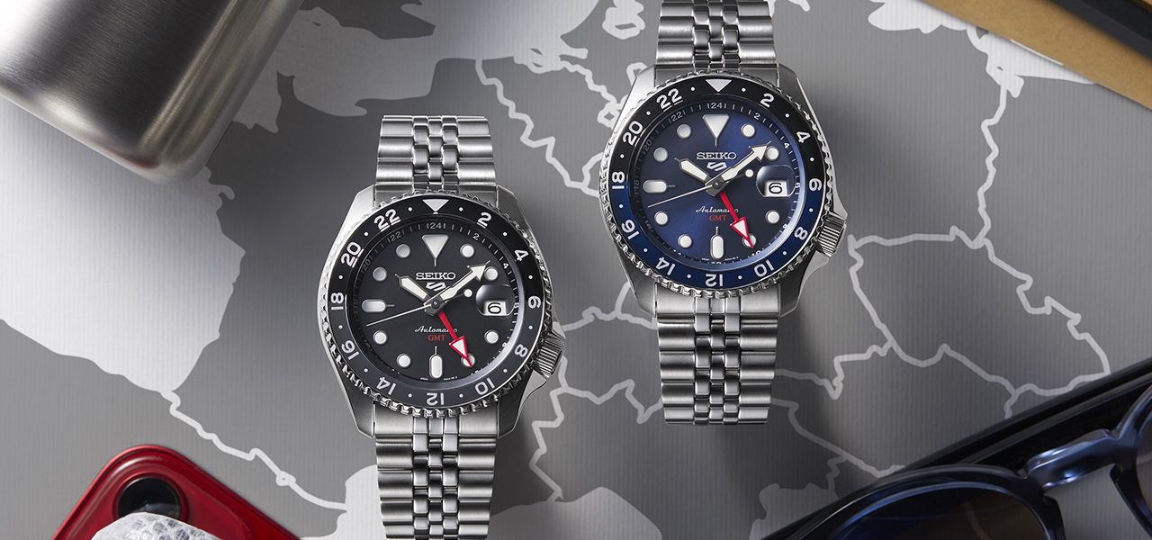 「セイコー 5スポーツ」にGMT機能を初搭載した新モデルが登場|SEIKO