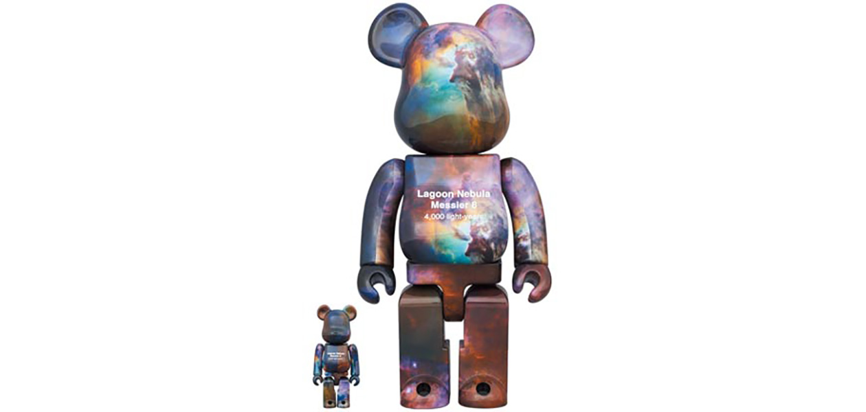 BE@RBRICK HUBBLE SPACE TELESCOPE Lagoon Nebula (Messier 8) 100% & 400%|MEDICOM TOY