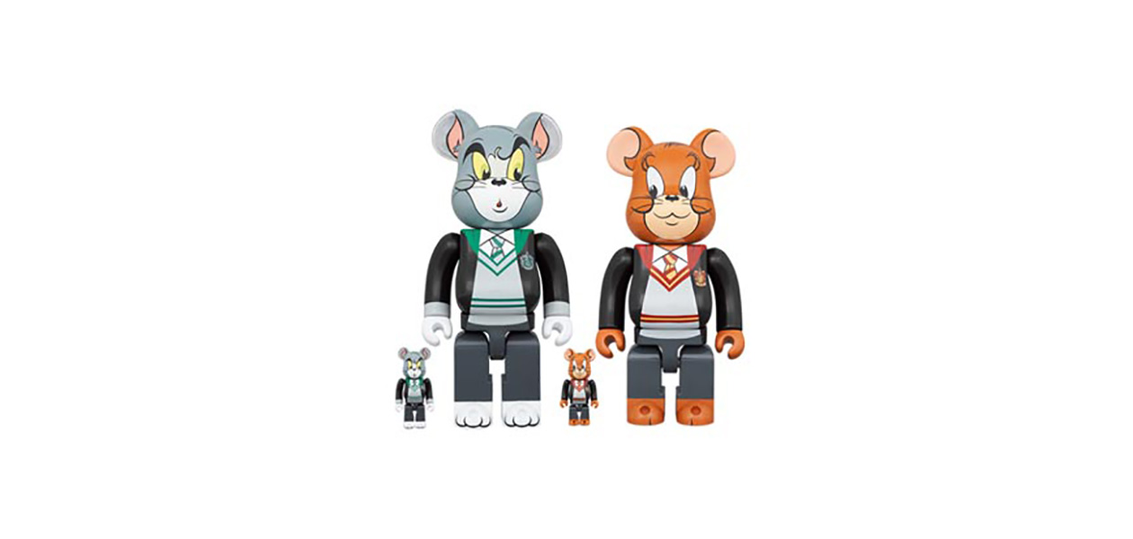BE@RBRICK TOM AND JERRY in Hogwarts House Robes 100% & 400%|MEDICOM TOY