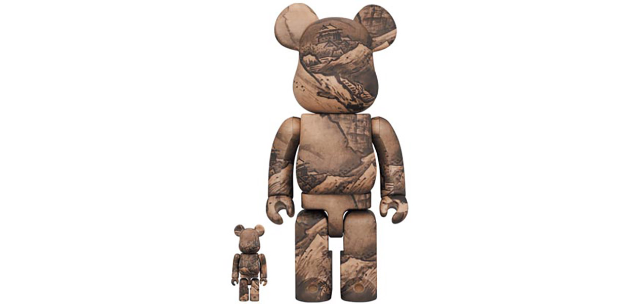 東京国立博物館 BE@RBRICK 雪舟 国宝「秋冬山水図(冬景図)」100% & 400%|MEDICOM TOY
