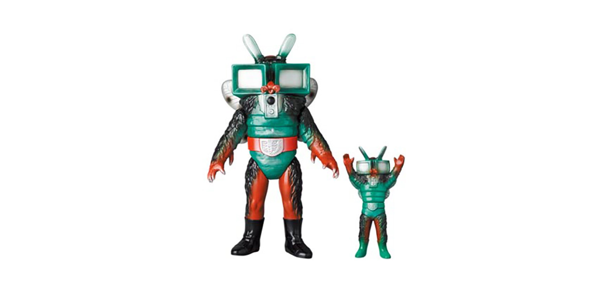 テレビバエ(新色)+ミニソフビ (仮面ライダーV3より)|MEDICOM TOY