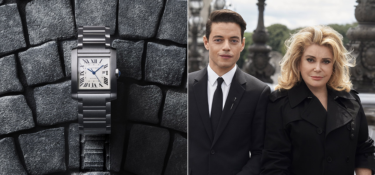 カルティエの「タンク フランセーズ」に新作が登場。カトリーヌ・ドヌーヴら出演のキャンペーンムービーも公開｜CARTIER