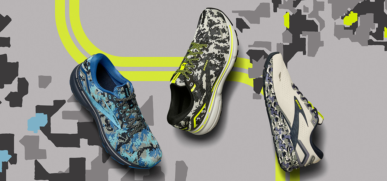ブルックスの限定コレクション「Camo Pack」が今年も登場。2023年限定モデルは、都会的な迷彩デザインのカーボンニュートラルシューズ|BROOKS