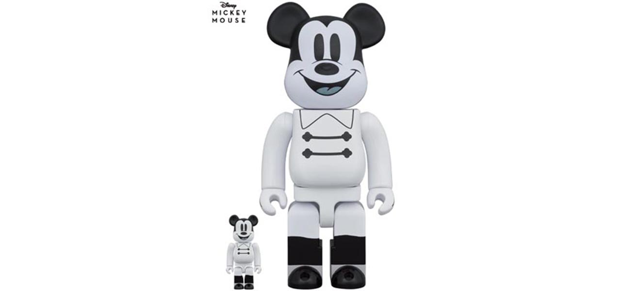 BE@RBRICK Nighttime Mickey 100% & 400%|MEDICOM TOY