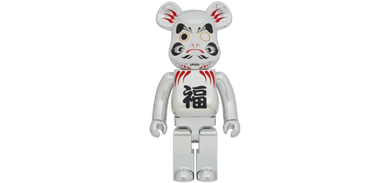 BE@RBRICK 達磨 銀メッキ 1000%|MEDICOM TOY