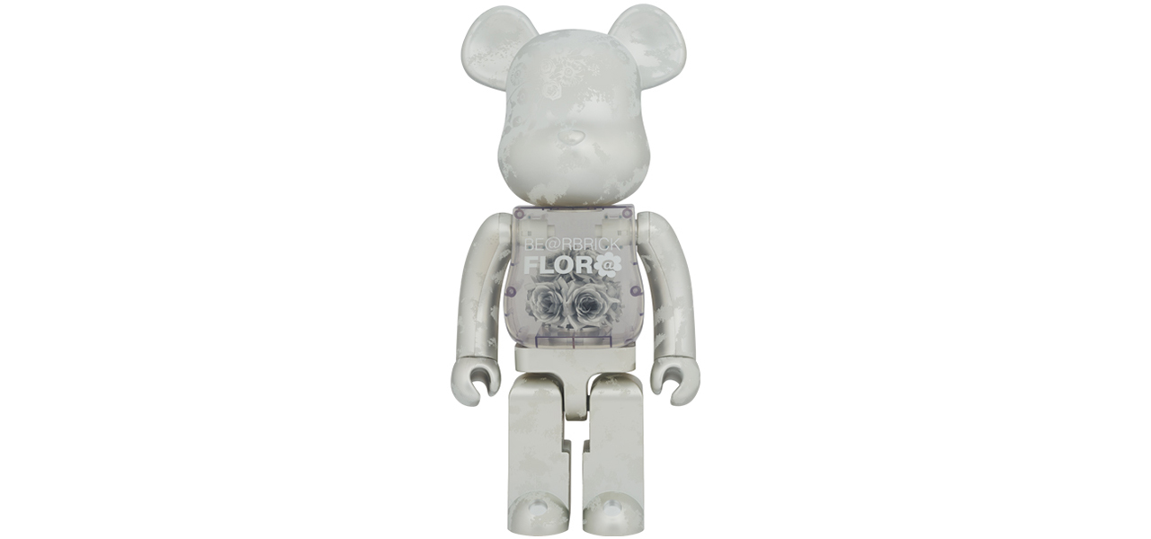 BE@RBRICK FLOR@ SILVER 1000％｜MEDICOM TOY
