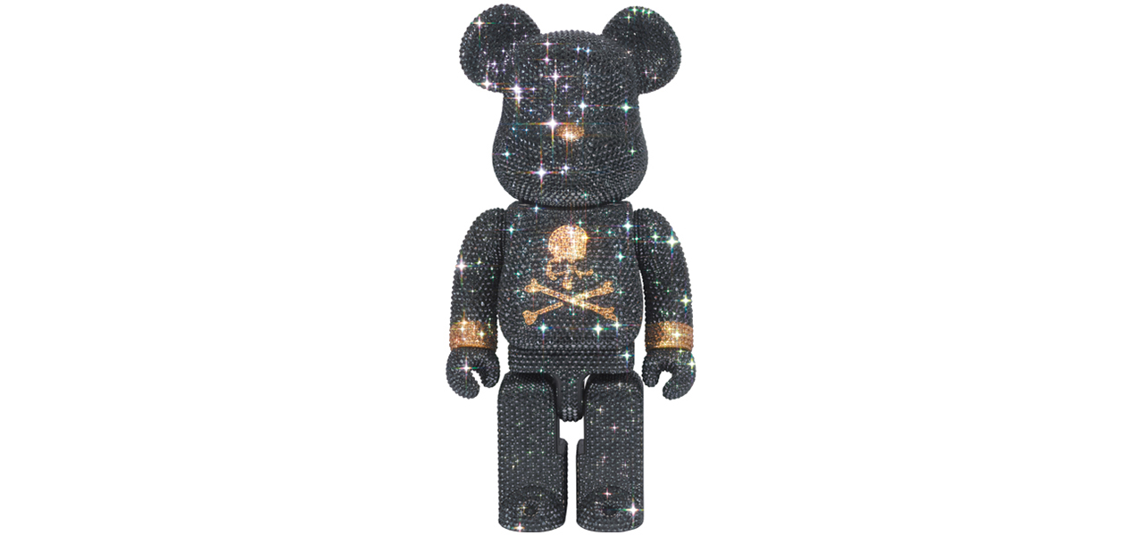 CRYSTAL DECORATE mastermind JAPAN BE@RBRICK 400％ BLACK & GOLD Ver.｜MEDICOM TOY