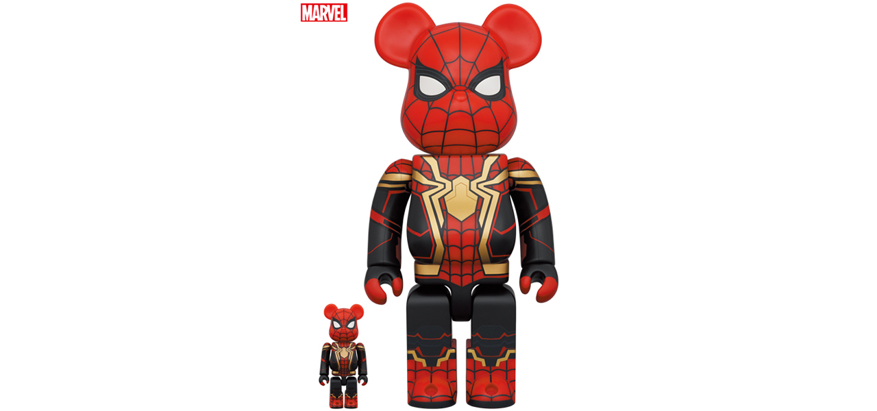 BE@RBRICK SPIDER-MAN INTEGRATED SUIT 100％ & 400％｜MEDICOM TOY
