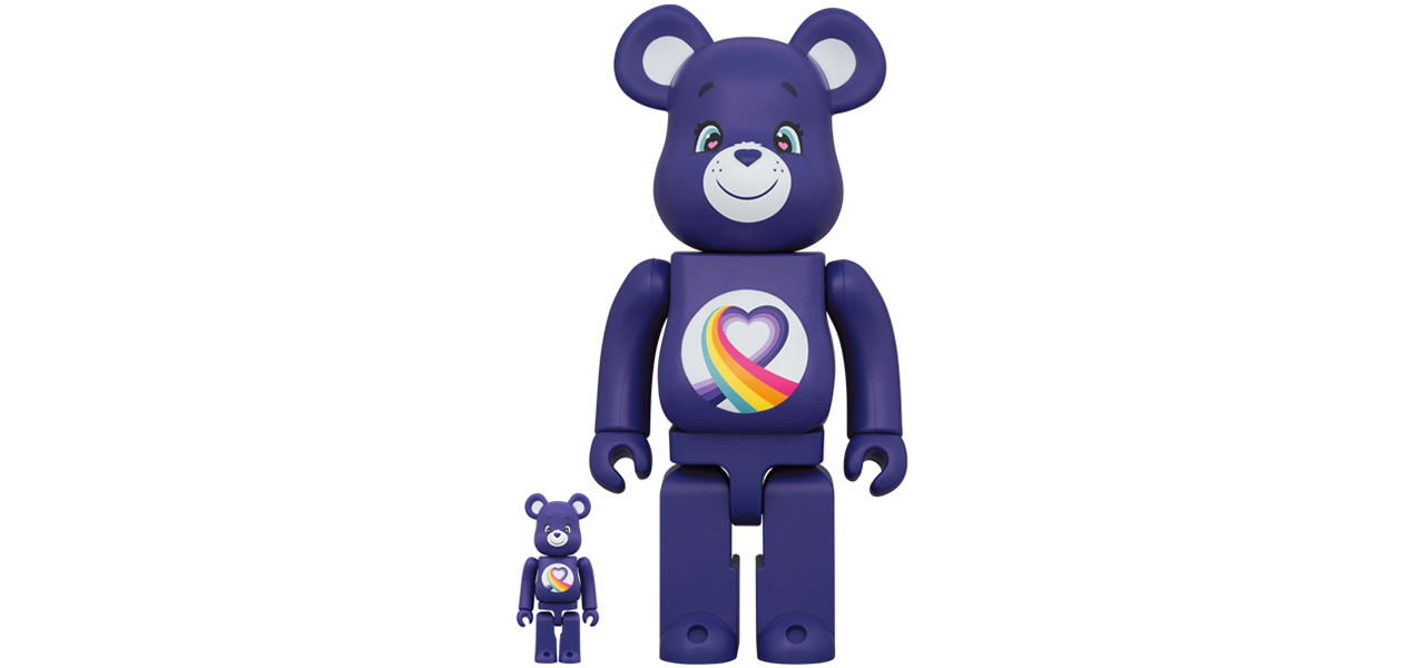 BE@RBRICK Care Bears(TM) Rainbow Heart Bear(TM) 100％ & 400％｜MEDICOM TOY