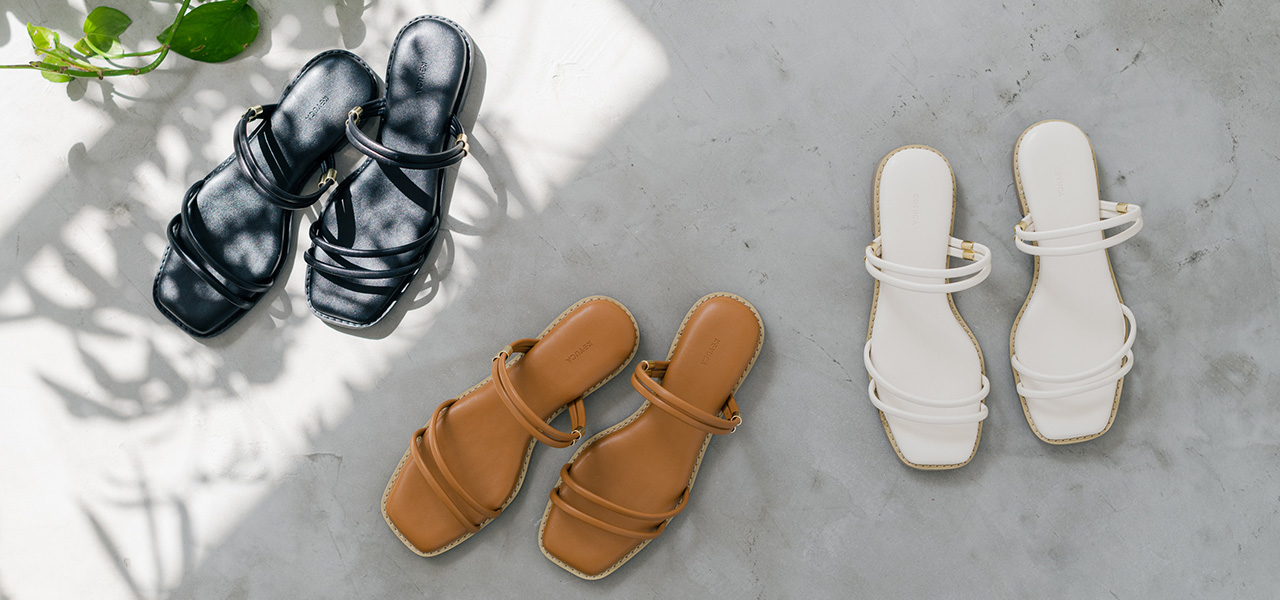 KEYUCAより、履き心地にこだわった「Nast 2WAY フラットサンダル」新発売｜KEYUCA