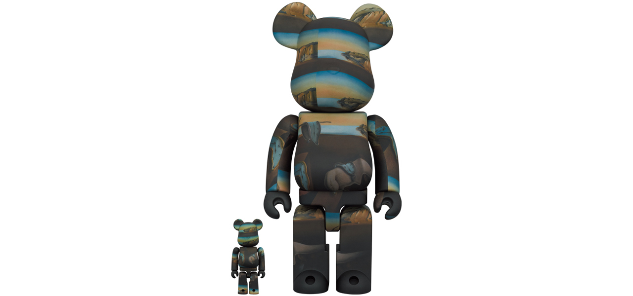 BE@RBRICK Salvador Dali THE PERSISTENCE OF MEMORY 100% & 400%|MEDICOM TOY