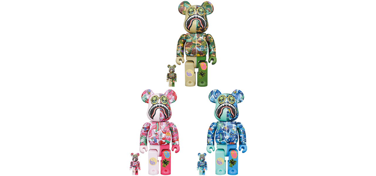 BE@RBRICK Steven Harrington X BAPE(R) SHARK 100％ & 400％｜MEDICOM TOY