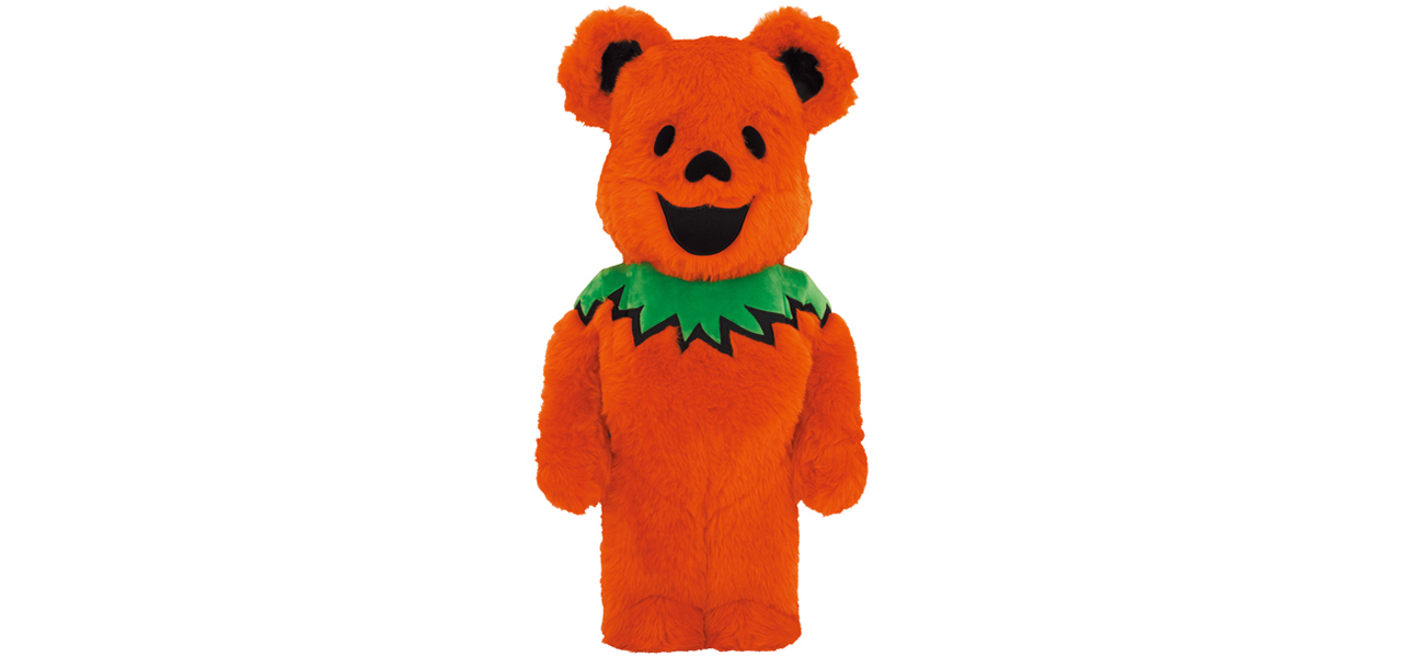 BE@RBRICK GRATEFUL DEAD DANCING BEARS COSTUME Ver. ORANGE 1000%|MEDICOM TOY