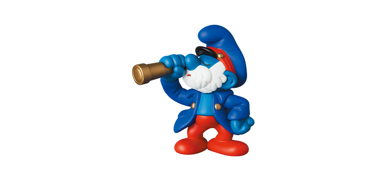 UDF THE SMURFS SERIES 2 PAPA CAPTAIN｜MEDICOM TOY
