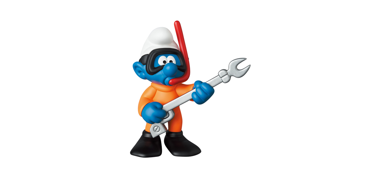 UDF THE SMURFS SERIES 1 SMURF DIVER｜MEDICOM TOY