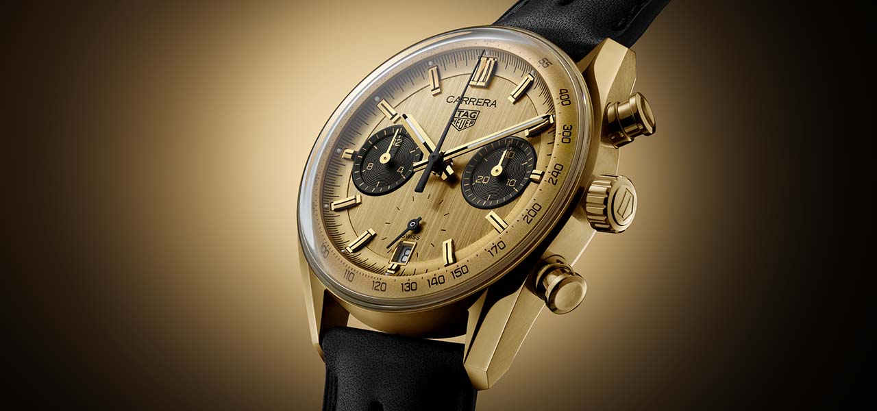 カレラ60周年の集大成を飾る、渾身のゴールドカラーモデルが登場|TAG HEUER