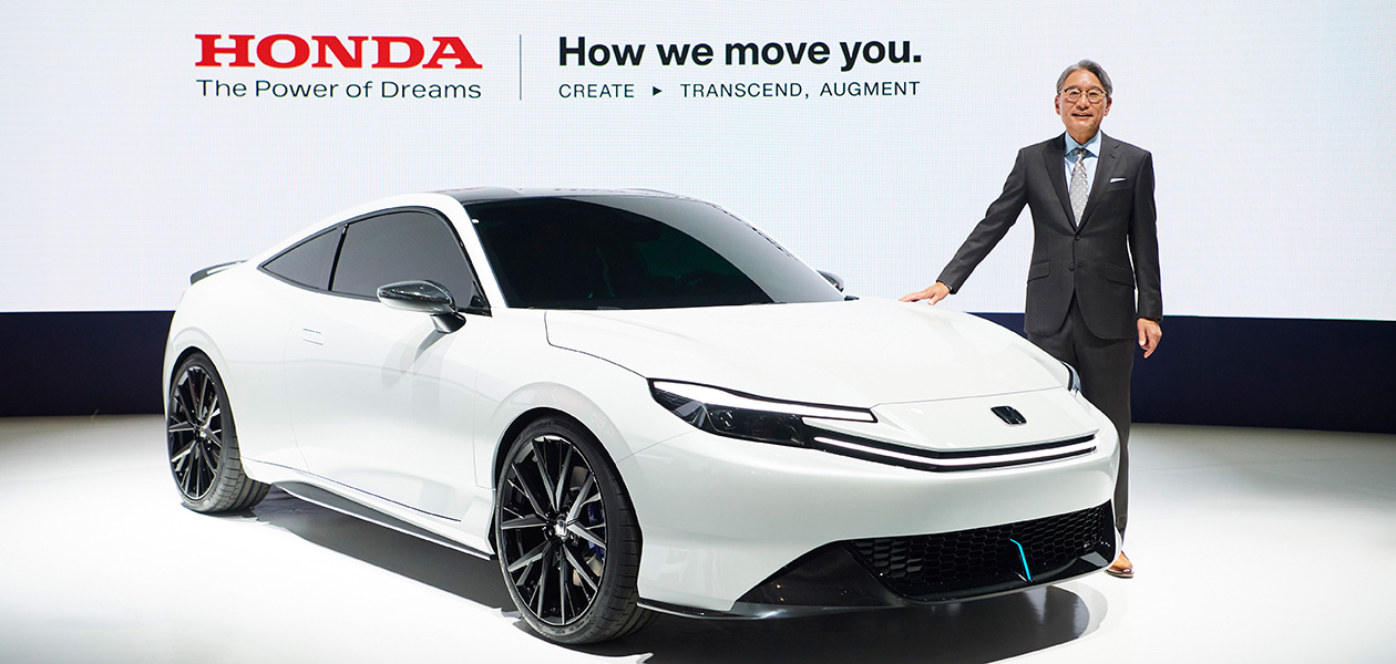 プレリュードが復活へ。ジャパンモビリティショーでコンセプトモデルを披露|HONDA