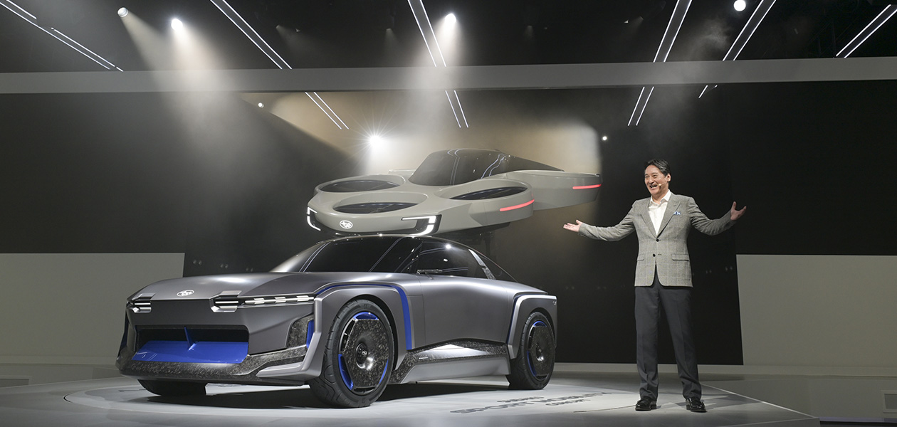 スバルが"空飛ぶモビリティ"を世界初披露｜SUBARU