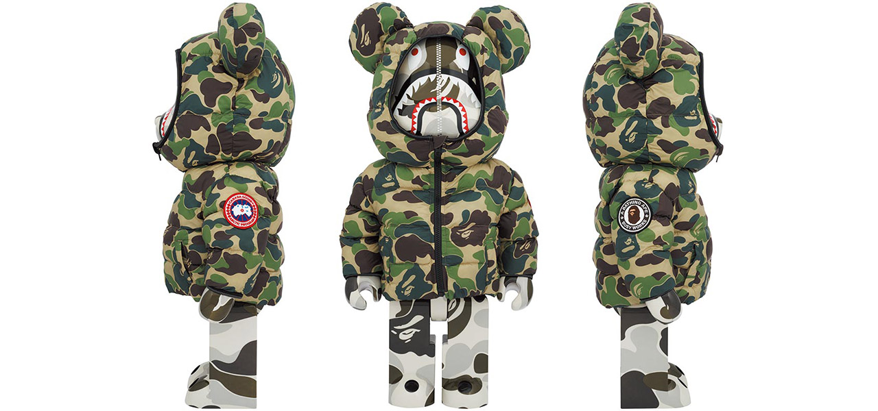 BAPEⓇ × CANADA GOOSEの豪華コラボによるBE@RBRICK | MEDICOM TOY