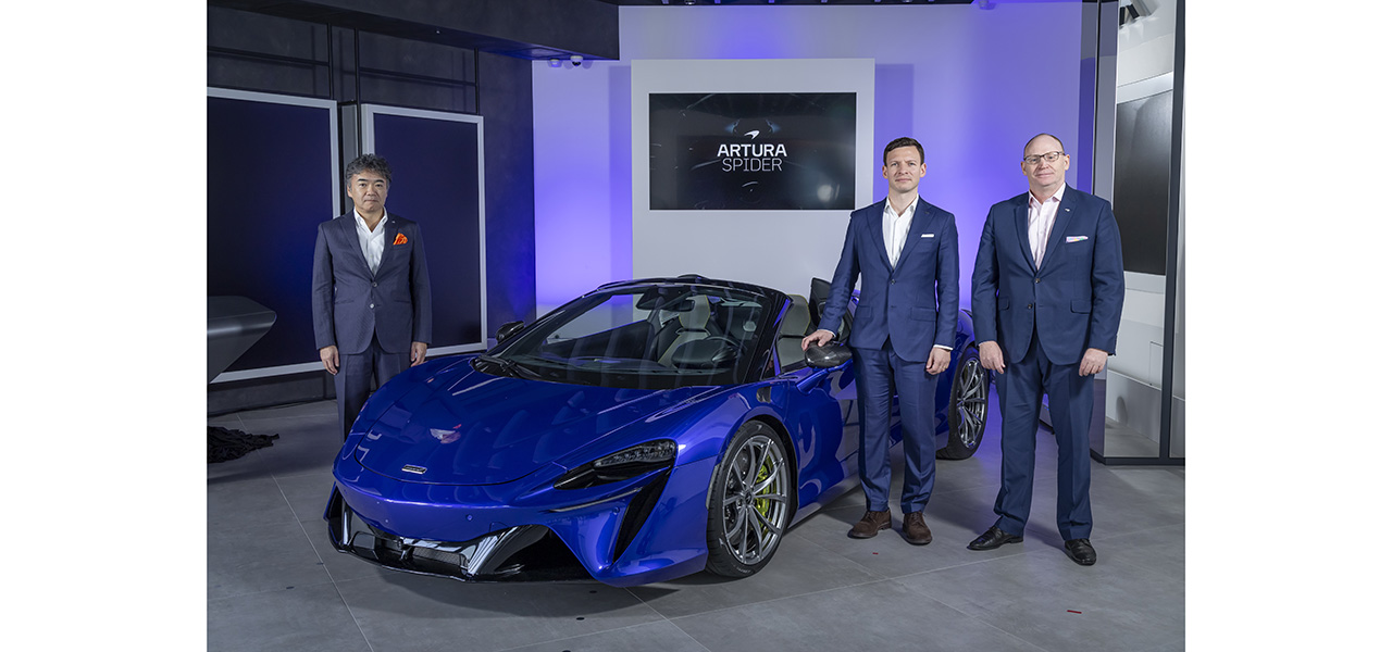 マクラーレン初のハイパフォーマンス ハイブリッド コンバーチブル「アルトゥーラ スパイダー」が日本上陸｜