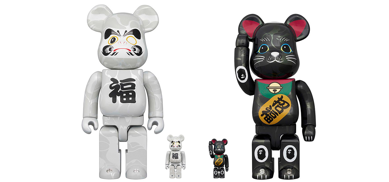 開運・金運招福のBAPEⓇ × BE@RBRICKが4体セットで発売決定 | MEDICOM TOY