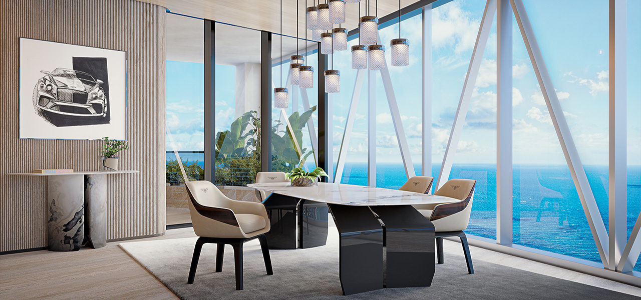 2028年完成予定のベントレーレジデンス・マイアミのペントハウスを公開