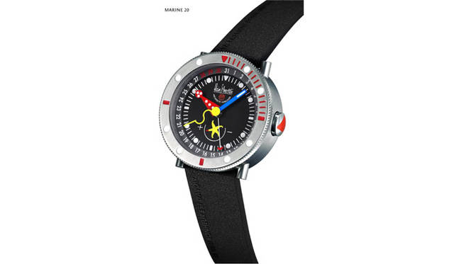 <b>ALAIN SILBERSTEIN｜アラン・シルベスタイン</b>　マリン・20　アラン創業20周年を記念してリニューアルされたダイバーズ。（自動巻き　チタンケース　ラバーベルト）