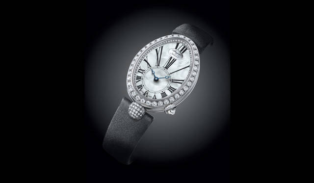 　クイーン・オブ・ネイプルズ ミニ　　自動巻き　18KWGケース　サテンベルト