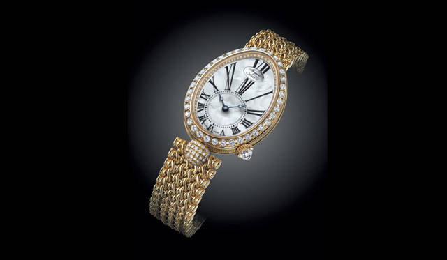 　クイーン・オブ・ネイプルズ ミニ　　自動巻き　18KYGケース＆ブレス　