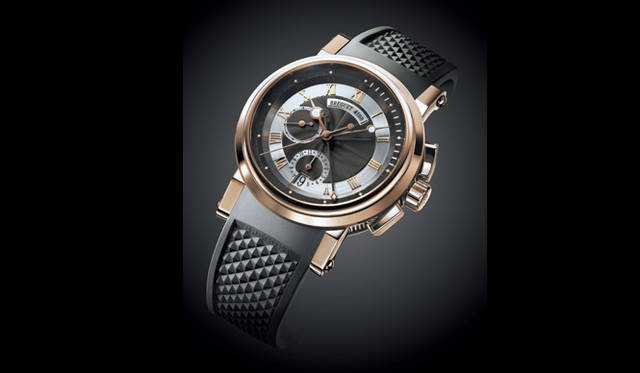 　マリーンII フライバッククロノグラフ　　自動巻き　18KPGケース　ラバーベルト