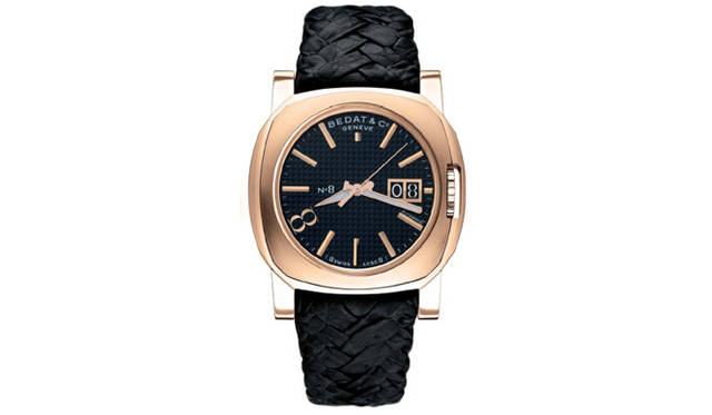 　NO.8　　自動巻き　18KPGケース　ニッティングクロコダイルベルト