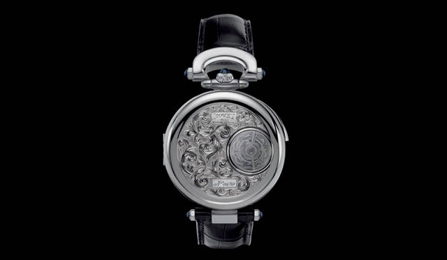<strong>BOVET｜ボヴェ</strong>  フルリエ42 8デイズ・トゥールビヨン・ハンターケース　　手巻き　18KWGケース　クロコダイルベルト