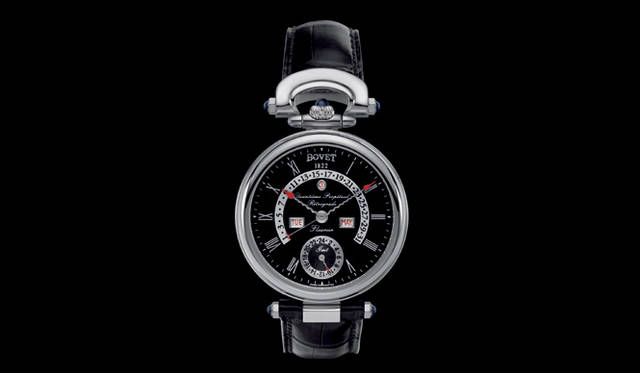 <strong>BOVET｜ボヴェ</strong>  フルリエ42　　パーペチュアルカレンダー・レトログラードGMT　　自動巻き　18KWGケース　クロコダイルベルト