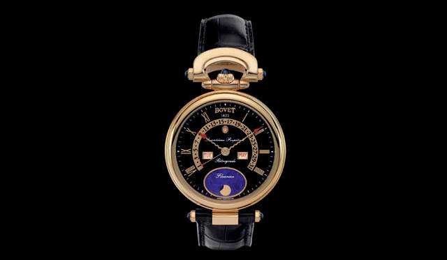 <strong>BOVET｜ボヴェ</strong>  フルリエ42　　パーペチュアルカレンダー・レトログラード　　自動巻き　18KRGケース　クロコダイルベルト