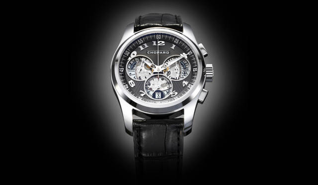 <strong>ショパール｜CHOPARD</strong>　L.U.C クロノワン　　自動巻き　18KWGケース　アリゲーターベルト