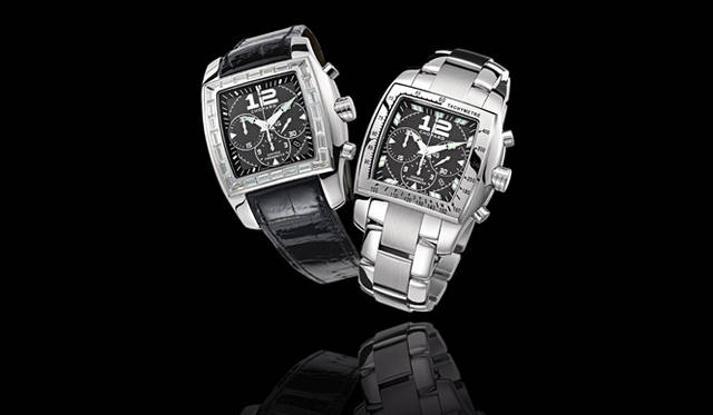 <strong>ショパール｜CHOPARD</strong>　トゥー・オー・テン　XL 　自動巻き 18KWGケース　クロコダイルベルト　　（右） トゥー・オー・テン　XL 　自動巻き SSケース&ブレス　