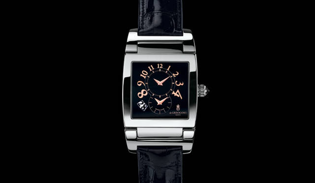 <b>de GRISOGONO ｜ドゥ グリソゴノ</b>　インストゥルメント・ナンバー・ウノ　　自動巻き　SSケース　アリゲーターベルト