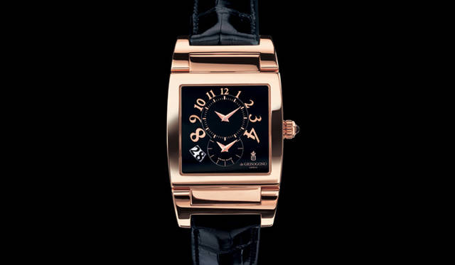 <b>de GRISOGONO ｜ドゥ グリソゴノ</b>　インストゥルメント・ナンバー・ウノ　　自動巻き　18KPGケース　アリゲーターベルト