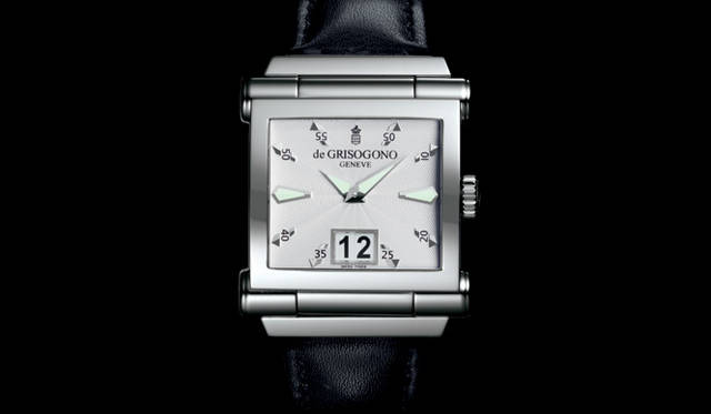 <b>de GRISOGONO ｜ドゥ グリソゴノ</b>　インストゥルメント・グランデ　　自動巻き　SSケース　カーフベルト