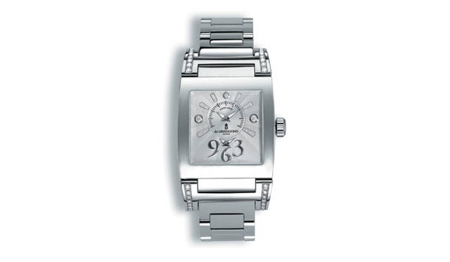 <b>de GRISOGONO ｜ドゥ グリソゴノ</b>　インストゥルメンティーノ・スティール＆ダイヤモンド　　クオーツ　SSケース　SSブレス　ダイヤモンド
