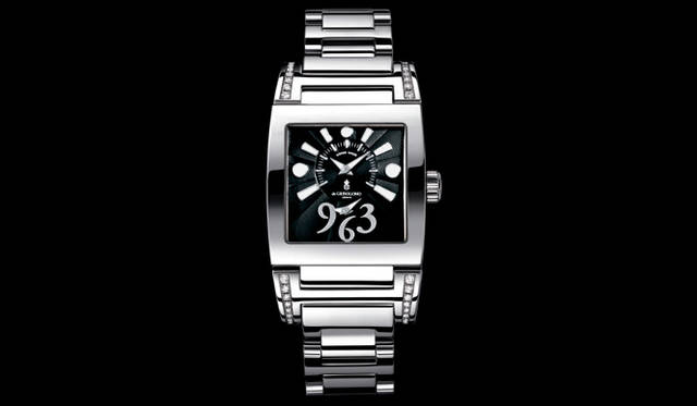 <b>de GRISOGONO ｜ドゥ グリソゴノ</b>　インストゥルメンティーノ・スティール＆ダイヤモンド　　クオーツ　SSケース　SSブレス　ダイヤモンド