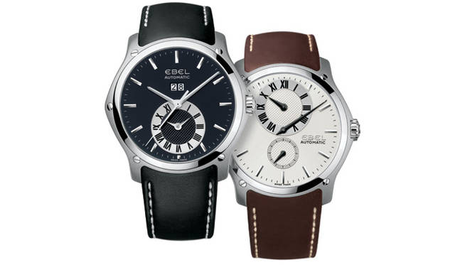 <b>EBEL｜エベル</b>　(左右ともに）エベル・クラシック・ヘキサゴン　　自動巻き　SSケース　カーフベルト