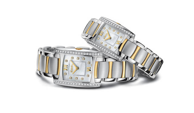<b>EBEL｜エベル</b>　(左）エベル／ブラジリア レディ　　クオーツ　SS＆18KYGケース　ダイヤモンドベゼル　SS＆18KYGブレス　　(右）エベル／ブラジリア ミニ　　クオーツ　SS＆18KYGケース　ダイヤモンドベゼル　SS＆18KYGブレス　ダイヤモンド