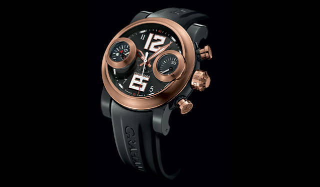 　ソードフィッシュ・ビッグ・12-6  自動巻き　18KRGケースケース　ラバーベルト