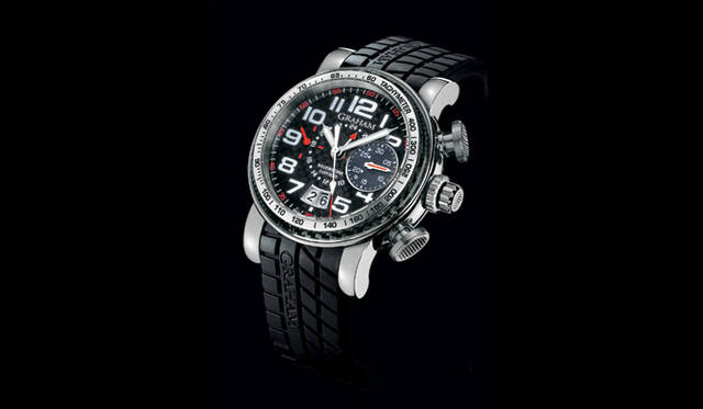 　グランド・シルバーストーン・ラフィールド　自動巻き　チタンケース　カーボンファイバーベゼル　ラバーベルト