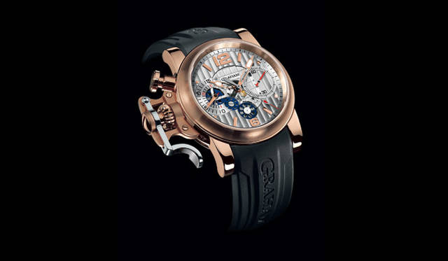 　クロノファイター・R.A.C・スケルトン　 自動巻き　18KRGケースケース　ラバーベルト