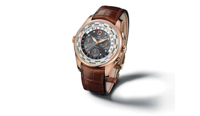 <strong>GIRARD-PERREGAUX｜ジラール・ペルゴ</strong>ww.tc ファイナンシャル　　自動巻き　18KRGケース　アリゲーターベルト