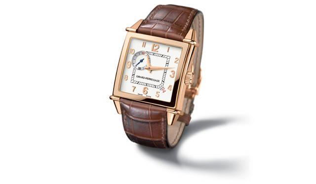 <strong>GIRARD-PERREGAUX｜ジラール・ペルゴ</strong>ヴィンテージ 1945 スクエア 4500　　自動巻き　18KPGケース　アリゲーターベルト