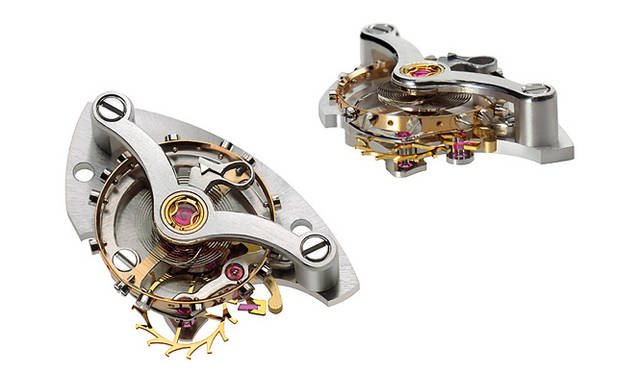 <b>H.MOSER & CIE｜H．モーザー</b>　腕時計の精度を司る脱進パーツを一式丸ごと交換できる、H.モーザー特有の「インターチャンジャブルエスケープメント」。