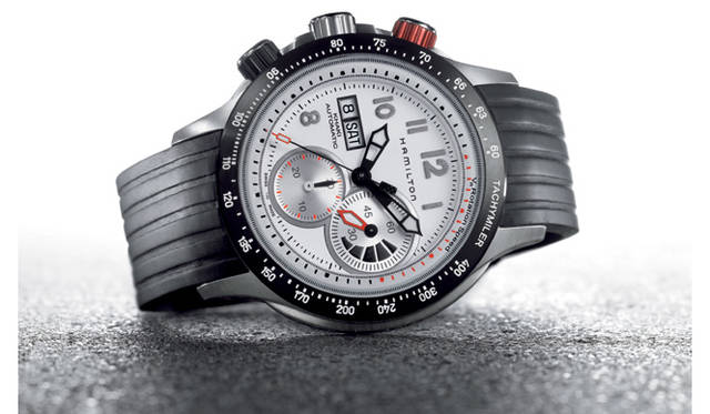 <strong>ハミルトン｜Hamilton</strong>　(カーキ・タキマイラー　　自動巻き　SSケース　ラバーベルト